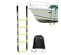 Boat Rope Ladder - 5-Step Foldable | Reinforced Rungs, Marine Grade