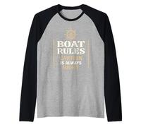 Boat Rules Captain Humour Bateau Life Lake House Summer Manche Raglan