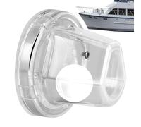 Boat Scupper Ball, Automatic Self Bailing Drain Valves, 3x2.4 inches Sturdy Marine Grade Rubber & Housing, Anti Backflow Deck Drain Part for Sailing Adventures, Fishing Trips, Boats Maintenance