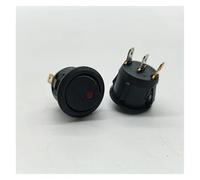 Boat shaped switch KCD1-101N-8 with light on the upper and lower circles, cat eye KCD1-105 NWPNLXEA(Rot,250v)