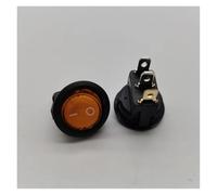 Boat shaped switch KCD1-105N upper and lower round power switch OFF-ON220V and 12V with hole opening of 20MM NWPNLXEA(Gelb,250v)