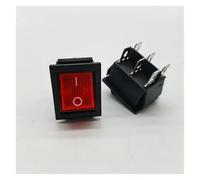 Boat shaped switch rocker switch KCD4 four pin six pin with lamp copper pin silver high current 16A 220v NWPNLXEA(Rot,6-Gang)