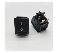 Boat shaped switch rocker switch KCD4 four pin six pin with lamp copper pin silver high current 16A 220v NWPNLXEA(2,4-Gang)