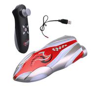 Boat télécommandé - Mini RC à 360 degrés avec éclairage LED, de Course électrique pour des manœuvres Rapides, Plaisir Aquatique pour Les et Les garçons, idéal pour la piscin