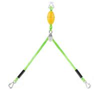 Boat Tow Rope Double Hook | 17FT Polyethylene Stainless Steel Floating Tube Pull Line Heavy Duty Water Sport Surfing Tubing Lake River Beach Towline with Buoy Safety Handle