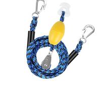 Boat Tow Rope - Harnais De Traction Nautique pour 4 Personnes | Câble Résistant De Remorquage avec Poulie Et Flotteur | Sangle Double À Crochets INOX pour Bouées Skis Remorques