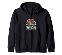 Boat Waves Sun Rays Ain't Nothing Like Lake Days |--- Sweat à Capuche