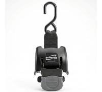 BoatBuckle Retractable Transom Tie Down Strap - Bolt on Retractable Ratchet Strap for Boat Trailer, Replaceable Boat Buckle for F08893, Intended for Freshwater Environments, 2x43 inch, 1-Count