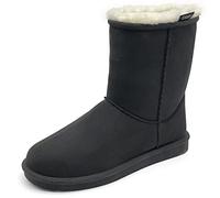 BOATILUS PEPPER - Demi-Bottes fourrées Façon Australienne, Bottes de Puie imperméables streetwear - NOIR - taille 40