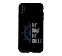 Boating My Boat Rules Roue Nautique Vintage Coque pour iPhone XS Max