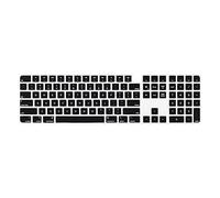 Boaulee Housse de clavier en silicone pour clavier magique avec Touch ID et pavé numérique modèle A2520 2022 Sudio et pour iMac 2021 24" puce M1 US Disposition anti-poussière (noir)