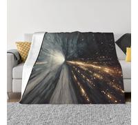 BOAXXL Couverture en micro-polaire en flanelle pour la maison, le canapé, les voyages, couverture d'hiver pliable à imprimé tableau de bord cosmique 127 x 101,6 cm