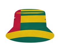 Bob Adulte MotifTogo Drapeau,Chapeau Pêcheur en Polyester Sergé Résistant,Bord Large Protection Soleil,Unisexe Homme Femme pour Activités Extérieures,Yellow