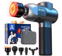 BOB AND BRAD C2 Ultra Pistolet de Massage avec Chaleur et Thérapie par LED Rouge, Appareil de Massage Musculaire Portable, Pistolet de Massage Professionnel pour Salle de Sport à Domicile