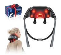 BOB AND BRAD iNeck Pro Massageur Cervical Shiatsu pour Soulagement Douleur avec Massage 4D, Chaleur Apaisante, Léger & Sans Fil - Massageur Nuque Épaules Dos, Cadeau pour Femmes Hommes Maman Papa