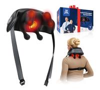 BOB AND BRAD iNeck Pro Masseur Cervical Shiatsu 4D Chauffant, Massage Dos Épaules Sans Fil avec Chaleur, Mains Libres, Soulagement Douleurs, Cadeau Homme Femme