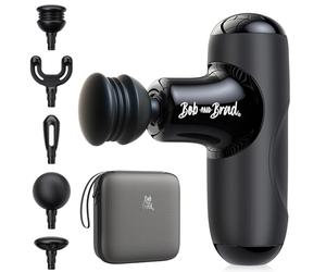 BOB AND BRAD Q2 Mini Pistolet de Massage Musculaire, Masseur Dos et Épaules - Pistolet Masseur Portable & Puissant - Récupération Sport & Bureau, Silencieux, Batterie 2500mAh, Valisette Incluse