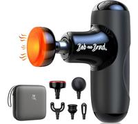 BOB AND BRAD Q2 Plus Mini Pistolet de Massage Musculaire avec Chaleur, silencieux pistolet massage 0,43 kg 5 Vitesses 5 Têtes, portables massage gun Pour Soulager Douleurs et Raideurs Musculaires