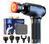 BOB AND BRAD T2 Ultra Pistolet de Massage avec Chaleur & Thérapie LED Rouge - Portable Appareil de Massage Musculaire Professionnel pour Athlètes, Cadeau pour Hommes et Femmes
