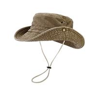 Bob Chapeau Homme Chapeau De Randonnée Homme Blanc Cowboy Hat Uv Pluie Soleil Anti Parasol Casquette Imperméable Moustiquaire Alpinisme Noir Ventilateur Camouflage Ete Grande Taille Brousse Large
