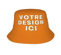 Bob Chapeau personnalisé Bob Personnalisable Homme et Femme de Plage et Été - Ajoutez Un Logo ou Texte Chapeau bob - Idée Cadeau Drôle pour Amis et Famille Soleil