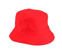 Bob Chapeau Side Wear Chapeau Seau Réversible Tendance Coton Sergé Toile Soleil Chapeau de Pêche Mode Casquette Chapeau de Pêcheur Hommes Rouge, rouge, taille unique