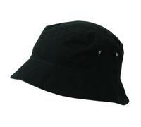 Bob coton brossé - enfant - taille unique - MB013 - noir bord noir