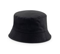 Bob coton réversible - B686 - adulte - noir - Accessoire de mode - Décontractée L