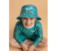 Bob De Plage Anti-uv Réversible - Garçon Vert Émeraude 3/6A