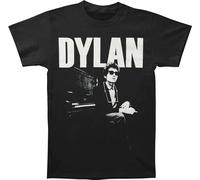 Bob Dylan - "At Piano" T-shirt Homme/Femme Unie RO7341 (M) (Noir)
