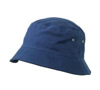 Bob en coton brossé - enfant - taille unique - MB013 - bleu marine bord bleu marine