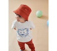 Bob en twill, rouge brique 46CM