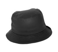 Bob Flexfit Noir Aspect Cuir Basic Bucket Hat