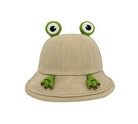 Bob Grenouille pour Adulte,Chapeaux de Seau Grenouille Chapeaux de Soleil de Plage Pliables Chapeaux de Pêcheur en Coton pour Femmes Hommes Chapeau Bob Imprimé de Voyage D'été Casquette de Pêcheur