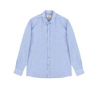 Bob, Homme, Chemises, Bleu, Taille: 2XL Camicia in lino dettagli fantasia