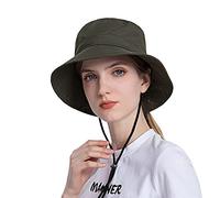 Bob Homme Femme Pliable Large Bord Casquette Femme Ete Avec Sangle De Menton Réglable Respirant Ete Bob Coton Anti UV Chapeau De Paille Pour Barbecue, Camping, Accessoire Mode