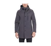 Bob, Homme, Manteaux, Gris, Taille: XL Parka Gris en Laine Mélangée Scuba Capuche
