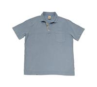 Bob, Homme, Tops, Bleu, Taille: 2XL Polo bleu jeans avec poche