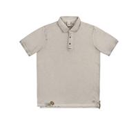 Bob, Homme, Tops, Gris, Taille: XL Polo Piquet Ricamata a Mano