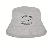 Bob Je Peux Pas J'Ai Planeur - Imprimé en France - Cadeau Aviation Je Peux Pas J'Ai Original Rigolo (Gris, m)