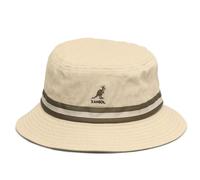 Bob - Kangol - STRIPE LAHINCH - Couronne plate - 100% coton - Beige, Vert