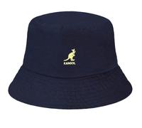 Kangol Chapeau Washed Bucket Hat Chapeau d'été Chapeau de pêche (M (56-57 cm) - Bleu foncé)