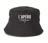Bob L'apéro C'est la Vie - Imprimé en France - Cadeau Apéro Original Rigolo (Noir, m)