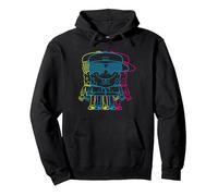 Bob l'éponge 3D Sweat à Capuche, Unisexe pour Adultes, Noir, S