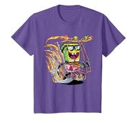 Bob l'éponge Bob l'éponge Comic Bike T-Shirt, Enfant, Violet Chiné, 4 Ans