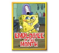 Bob L'eponge - Employé Du Mois - Aimant 6.3x8.9cm