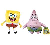 Bob l'éponge - Pack 2 Peluches (28 cm) + Patricio (31 cm) Qualité Super Douce