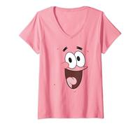 Bob l'éponge Patrick Big Face T-Shirt avec Col en V