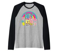 Bob l'éponge Patrick Fun Friends Forever années 90 rétro Manche Raglan