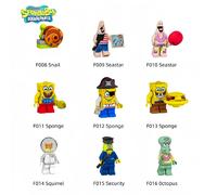 Bob l'éponge Patrick Star blocs dessin animé modèle assemblé filles garçons petits blocs de construction enfants cadeaux éducatifs mignons F008